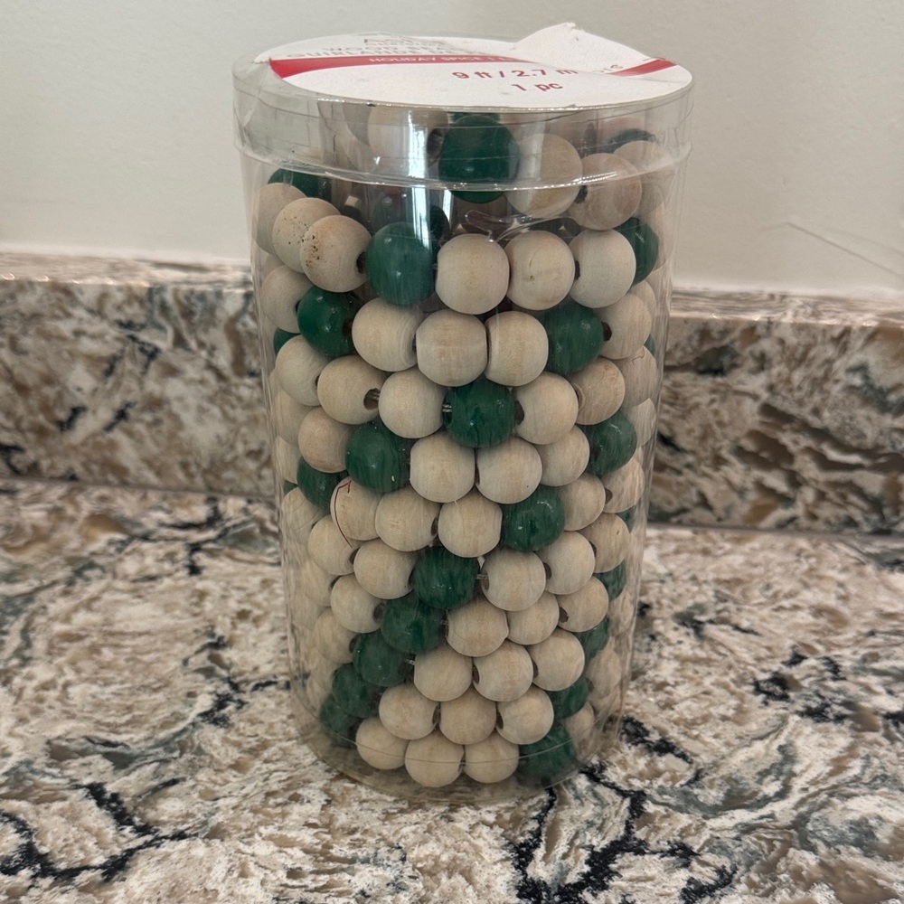 Ashland wood bead garland